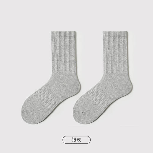 都市丽人都市锋尚简约系列高含棉袜子中筒袜中厚款男士常规袜FC3DD9 商品图10