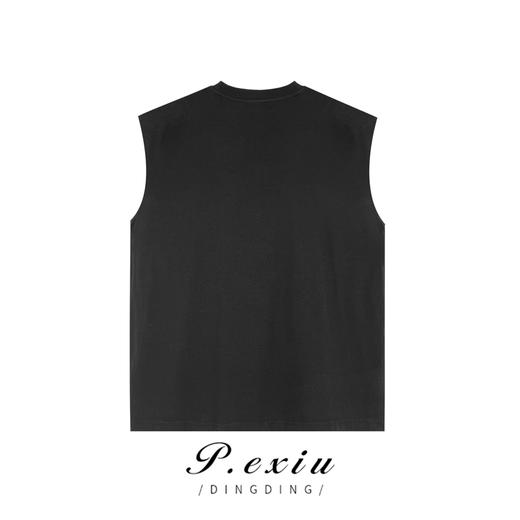 03-4潘依绣丁丁宠粉夏季新款宽松简约时尚百搭圆领无袖T恤 W-61423 商品图1