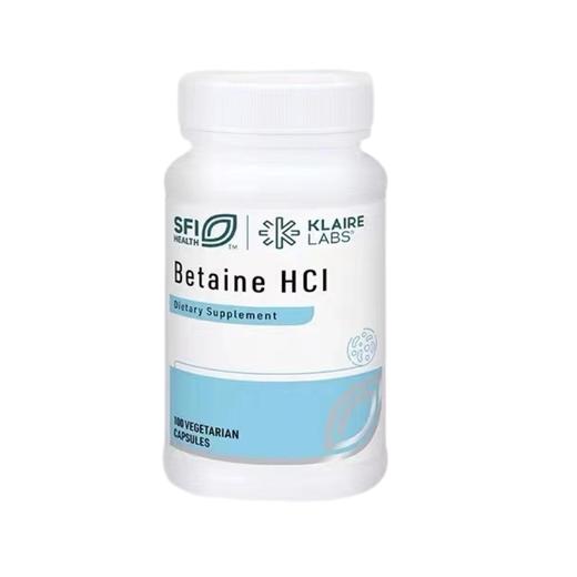 海淘 klaire labs克莱尔 盐酸甜菜碱 Betaine HCl 100粒/瓶 08/25 商品图0