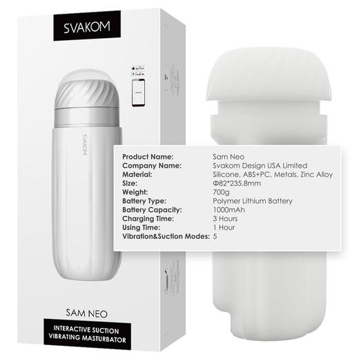 SVAKOM司沃康萨姆sam pro伸缩旋转飞机杯 商品图3