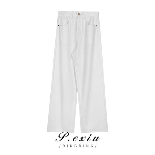 潘依绣丁丁宠粉潘依绣夏季宽松百搭水洗复古时尚直筒阔腿牛仔裤 D5931 商品图0