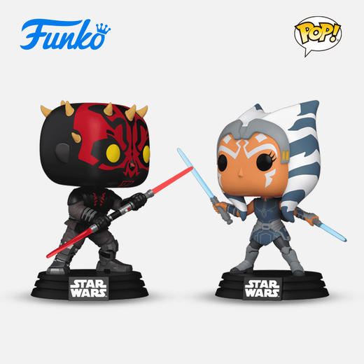 Funko POP Clone Wars星球大战克隆战争达斯摩尔vs阿索卡双人盒限定款手办摆件 74327 商品图0