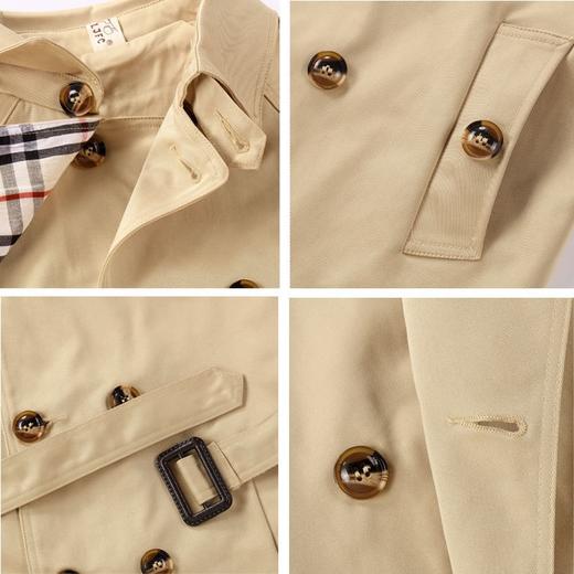 儿童风衣外套中长款英伦风男女童上衣80-160cm可搭配白色衬衫 商品图12