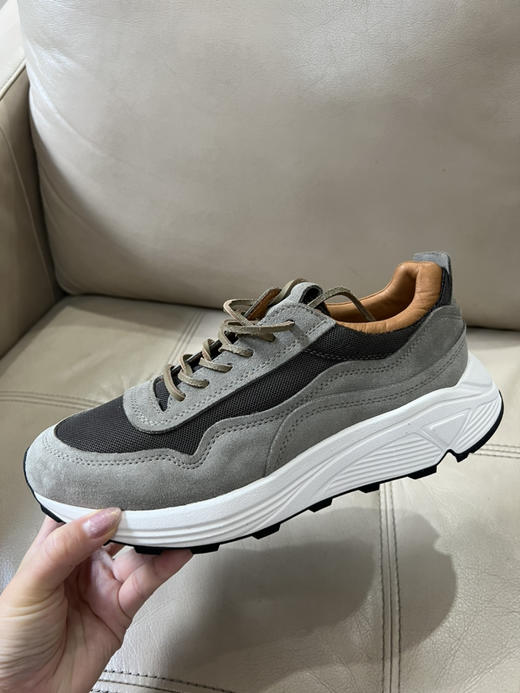 意大利BUEETRO 舒适透气 积雨云灰 增高厚底老爹鞋 轻便休闲男鞋 商品图10