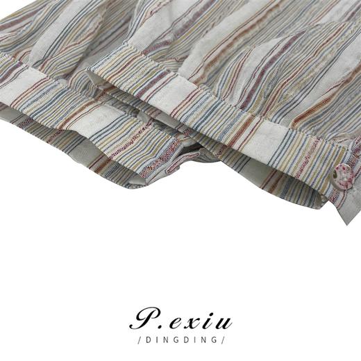 04-6潘依绣丁丁宠粉【慵懒周末】春夏设计感小众气质条纹衬衫 SH5026 商品图2