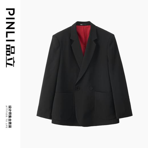 PINLI品立秋冬新款纯色休闲西服男士通勤西装外套B223106026 商品图7