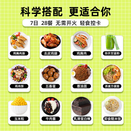 7天全餐代餐健身饱腹零食干粗粮午餐晚餐轻食控卡昔日印象 商品图0
