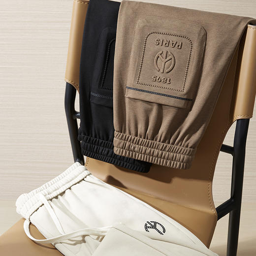 莱赛尔【DDP】大依优型休闲裤运动裤弹力松紧腰直筒裤弹力加肥加大宽松大码男士长裤 商品图3