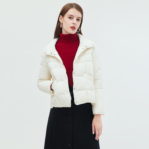 EITIE爱特爱冬季新款通勤显瘦轻薄保暖短款羽绒服7211903 商品图3