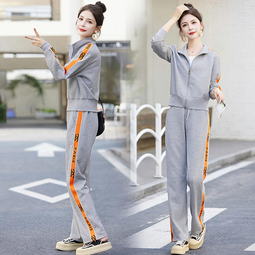 休闲时尚洋气减龄，气质百搭阔腿裤两件套HRYZ9022-1 商品图2