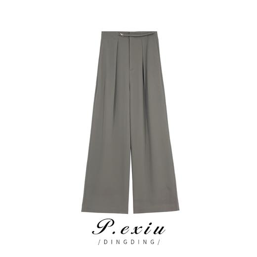 04-3潘依绣丁丁宠粉【露西西裤】春夏褶皱直筒休闲西装裤 SH5028 商品图0