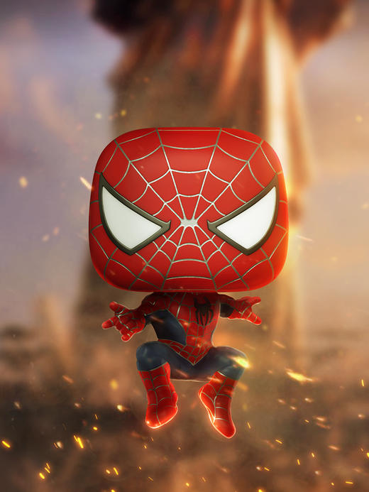Funko POP美漫蜘蛛侠英雄无归第三季跳跃蜘蛛侠手办摆件 67607 商品图2