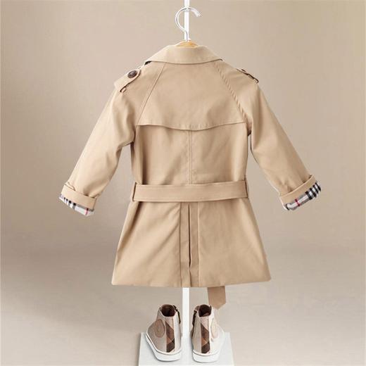 儿童风衣外套中长款英伦风男女童上衣80-160cm可搭配白色衬衫 商品图6