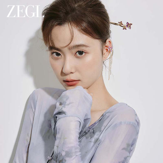 ZEGL设计师紫丁香系列古风发簪女款高级感人造珍珠新中式汉服钗子 商品图4