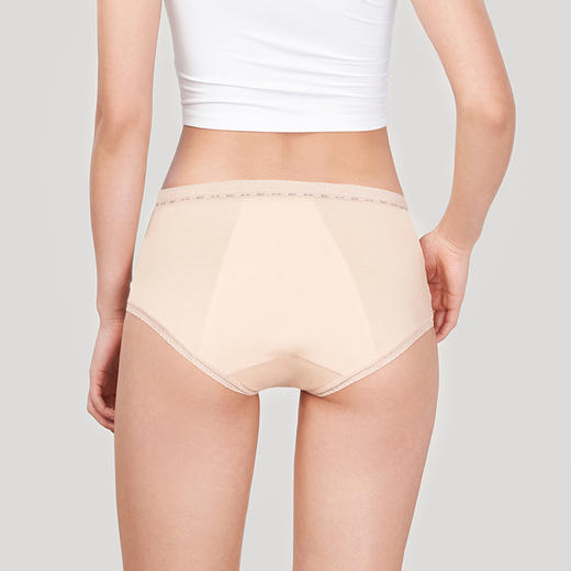 都市丽人功能系列棉质生理裤中腰平角女士内裤LK38A7 商品图2