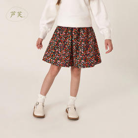 【马克珍妮 芦芙】秋装新款灯芯绒碎花纯棉A版半身裙231561