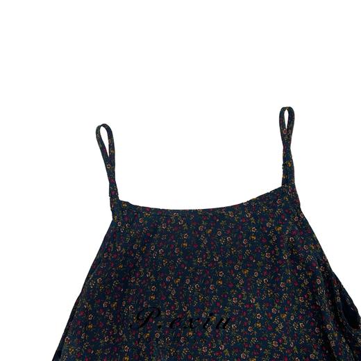 04-1潘依绣丁丁宠粉碎花修身显瘦中长款吊带连衣裙  SH2308 商品图2