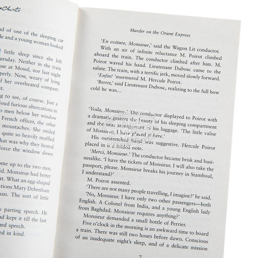 预售 【中商原版】阿加莎系列 东方快车谋杀案 Poirot  Murder on the Orient Express 英文原版 Agatha Christie 商品图3