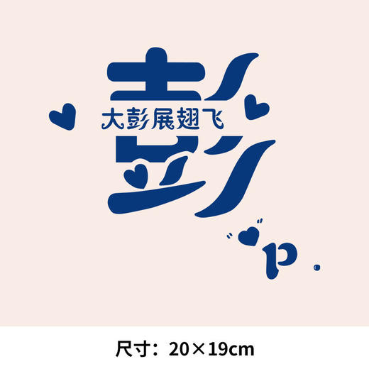 个性文字百家姓氏可水洗烫花热转印烫画贴衣服图纸T恤转印衣胸标 商品图2