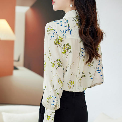 TC A8127真丝衬衫显瘦职业气质衬衣桑蚕丝上衣 商品图4