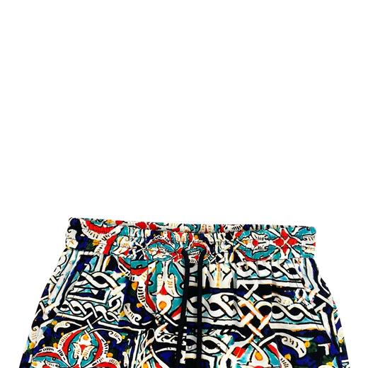 04-6潘依绣丁丁宠粉夏季宽松复古民族风时尚抽绳直筒休闲裤 WH23063 商品图2