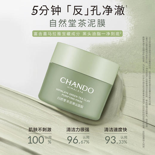 自然堂喜马拉雅茶泥净颜清洁面膜100g 商品图1