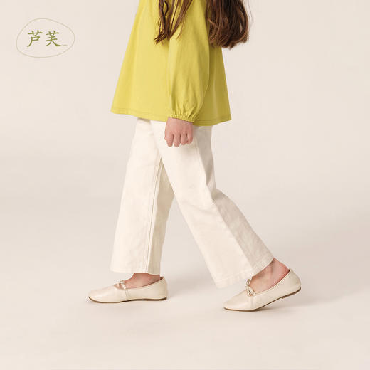 【马克珍妮 芦芙】秋装新款 女童纯棉修身牛仔裤喇叭裤231770 商品图1