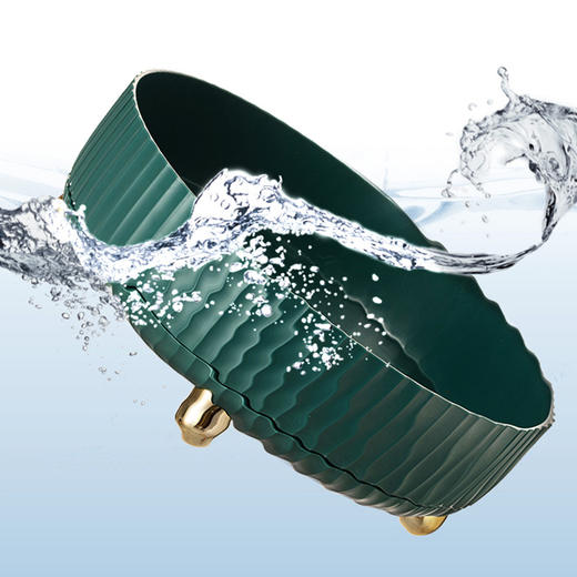 「四色可选！大小两号」创意家用厨房用品旋转式置物架 调料用品水果化妆品台面收纳整理旋转托盘 商品图3