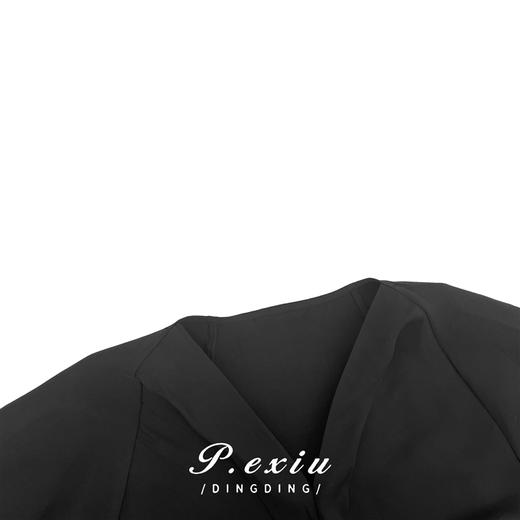 04-6潘依绣丁丁宠粉 新款纯色宽松百搭套头-天-丝-长袖衬衫 Z2046 商品图2