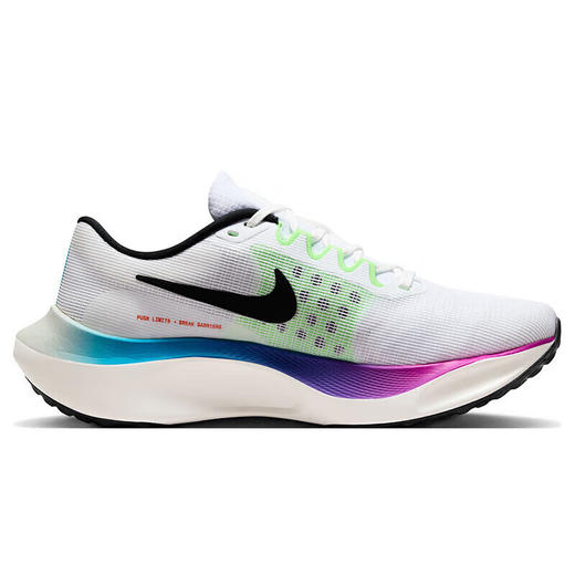 耐克NIKE秋季跑步鞋男子竞速跑缓震ZOOM FLY 5运动鞋FQ6851-101白42 商品图4
