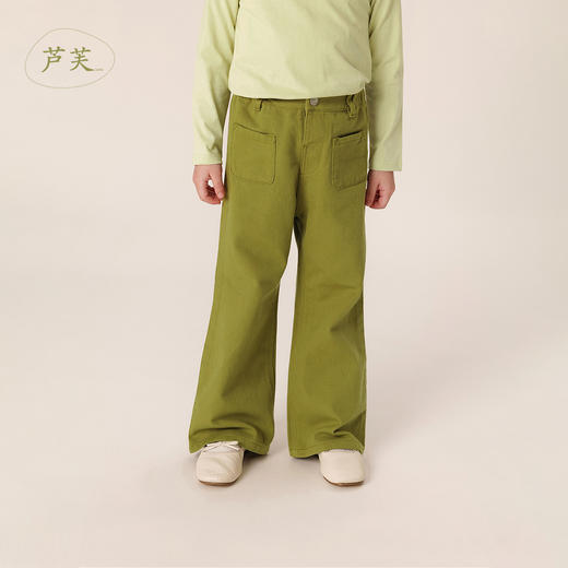 【马克珍妮 芦芙】秋装新款 女童纯棉修身牛仔裤喇叭裤231770 商品图2