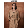 VIMAGE纬漫纪冬季新款时尚洋气经典翻驳领英伦风风衣外套V2004601 商品缩略图0