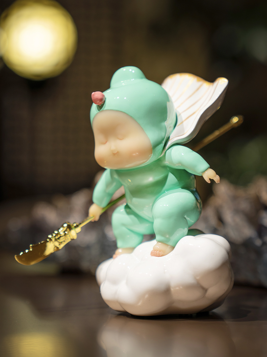 稀奇艺术瞿广慈作品《平步青云》mini桌面摆件饰品礼物