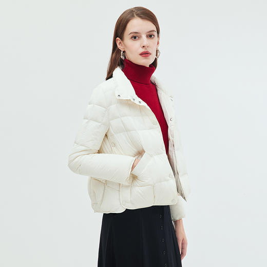 EITIE爱特爱冬季新款通勤显瘦轻薄保暖短款羽绒服7211903 商品图4
