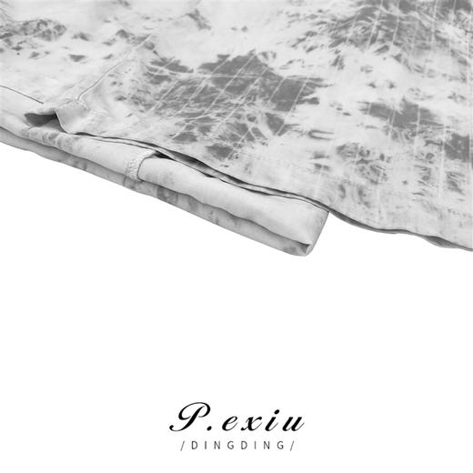 01-1潘依绣丁丁宠粉 夏季-天-丝-水墨印染宽松气质显高休闲裤 Q17180 商品图2