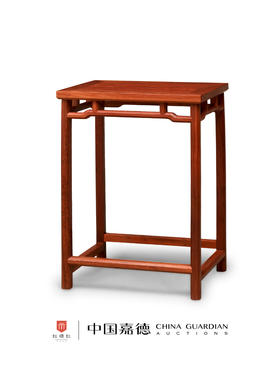 红桥红  家具严选  缅甸花梨（大果紫檀）【经典八四出头角 官帽椅 茶几】