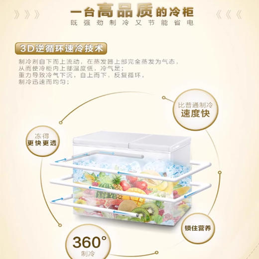 【HDXK】海尔Haier海尔双温冰柜保 鲜二合一221升 FCD-221FN 商品图1