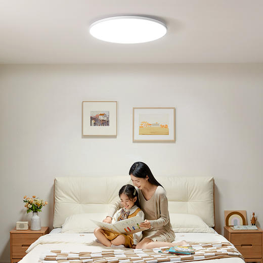 欧普（OPPLE）光X卧室专业光学简约现代圆形防眩吸顶灯 商品图4