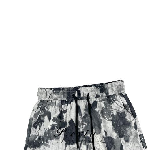 3-1潘依绣丁丁宠粉  宽松气质显瘦抽绳松紧腰墨染休闲裤 Z1339 商品图3