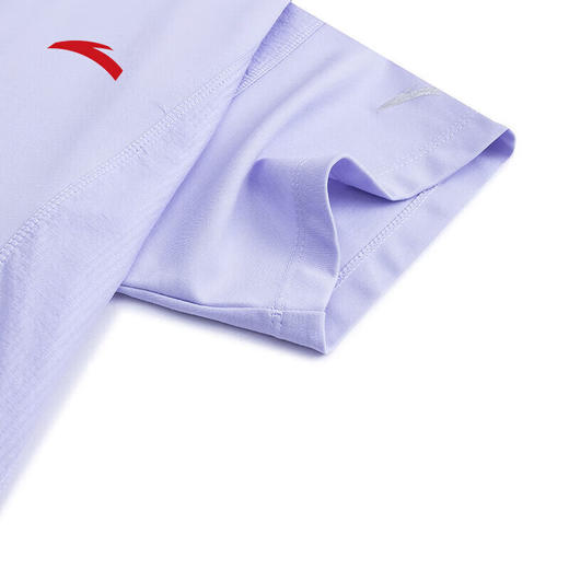 安踏运动短T2023夏季女子针织连帽短T短袖外套防晒跑步旅行 商品图8