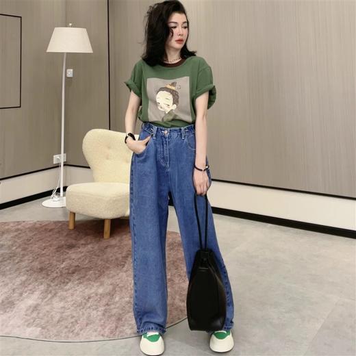 11-1潘依绣丁丁宠粉定制可调节牛仔裤  D5584 商品图3