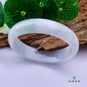 派瑞翡翠 翡翠手镯 糯种 飘花