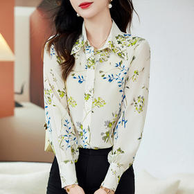 TC A8127真丝衬衫显瘦职业气质衬衣桑蚕丝上衣