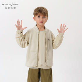 【抗静电】马克珍妮秋装新款男女童户外风摇粒绒马甲232061