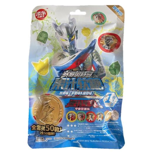 添乐卡通王果汁软糖(双果味)50g（苹果味菠萝味）50g/袋 商品图1