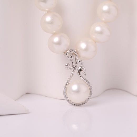 美裕 淡水珍珠花样链 10-11mm 间S925银吊坠 44610 商品图4