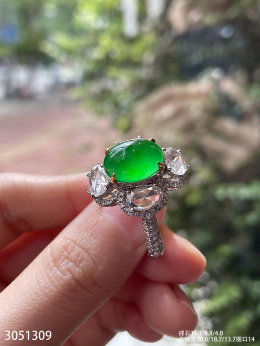 3051309，蛋面戒指。具体价格微信咨询 商品图2
