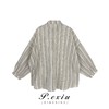 04-6潘依绣丁丁宠粉【慵懒周末】春夏设计感小众气质条纹衬衫 SH5026 商品缩略图1