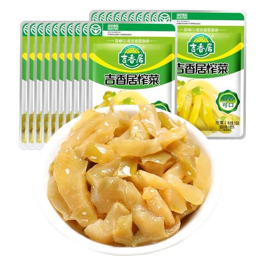【下饭拌饭两相宜！清淡下饭菜榨菜】80g*10袋开味鲜香榨菜丝学生早餐咸菜酱腌菜泡菜-觅食坊健康 商品图0