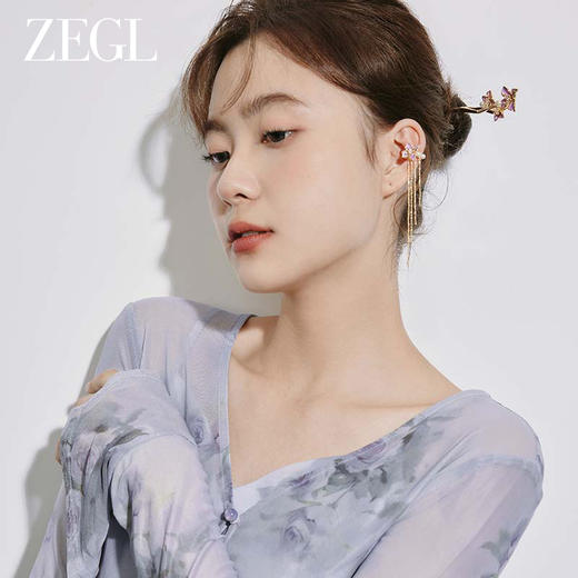 ZEGL设计师紫丁香系列古风发簪女款高级感人造珍珠新中式汉服钗子 商品图3